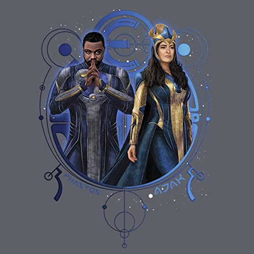 Marvel Eternals Phastos Ajak Duo Girl's Solid Crew Tee2