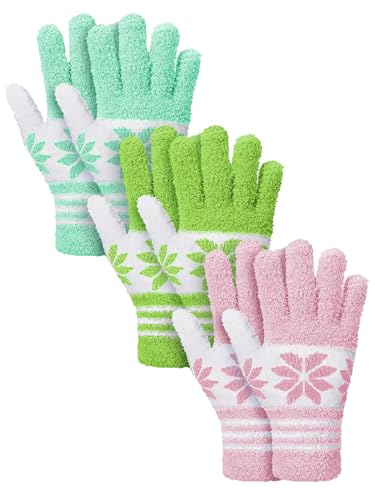 Patelai 3 Pairs Microfiber Plant Dusting Gloves Leaf Cleaning Gloves for Indoor Plants, Blinds, Furniture, House (Yellow,Pink,Blue,White,Medium)