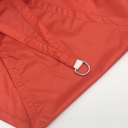 ENEN Sonnensegel Wasserdicht Rechteckig mit Ösen, Sonnensegel Balkon Sonnenschutz UV Schutz Windschutz Schattennetz Camping Reißfest Wetterfest für Terrasse Garten (3x5m,Rot)