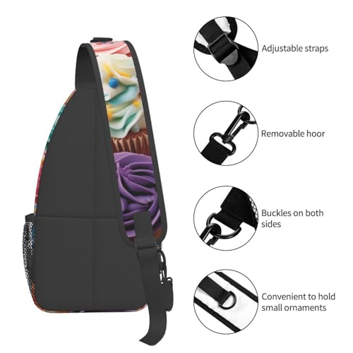 Bolso cruzado para hombre tipo bandolera, negro miniatura 5