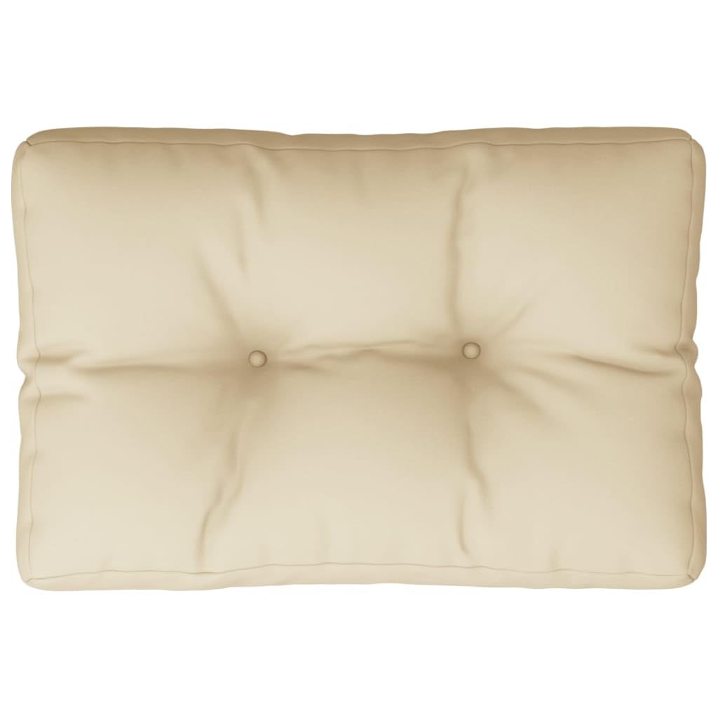 vidaXL Cojín para sofá de palets de Tela Beige 60x40x12 cm