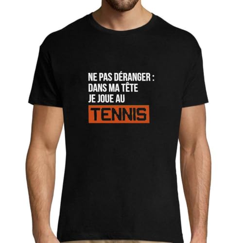 T-shirt tennis homme imprimé en France cadeau anniversaire papa humour