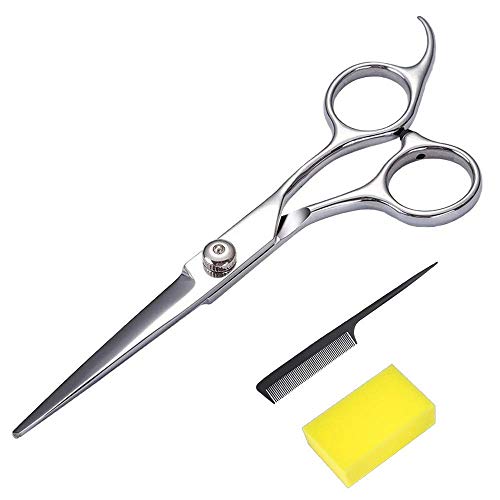 ACMETOP 6.5 inch Hair Scissors, Professional Hair Cutting Scissors, Right Handed Hair Shears With Sharp Blades and Ergonomic Design Handle, Barber Scissors Kit for Hairdressing, Home Salon (Sponge)