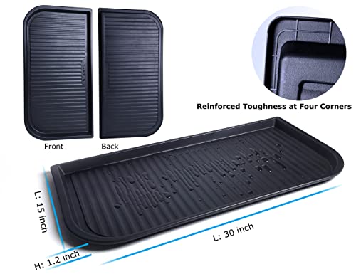 Chairlin Space-Saving Extra Large Shoe Tray, Easy Clean Indoor And Outdoor Use All Season Boot Tray For Entryway, Corridor, Kitchen, Trunk, Mudroom (2) #TOP6