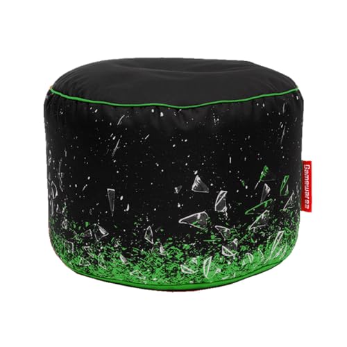 Gamewarez Toxic X-Ray Station Hocker – Gaming-Hocker, Sitzhocker, Fußhocker zum Zocken, mit Seitentasche, robust und reißfest, Made in Germany, grün Gamewarez Toxic X-Ray Station Hocker – Gaming-Hocker, Sitzhocker, Fußhocker zum Zocken, mit Seitentasche, robust und reißfest, Made in Germany, grün