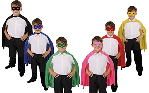 Juego de capas y máscaras de superhéroes para adultos, accesorios...