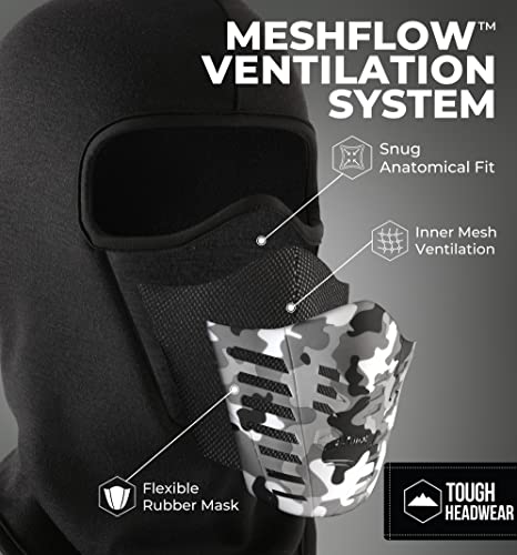Camo Balaclava, Camo Ski Mask W/Air Vents - Breathable Face Mask For Winter - Ski Mask For Men & Women For Winter Sports #TOP2
