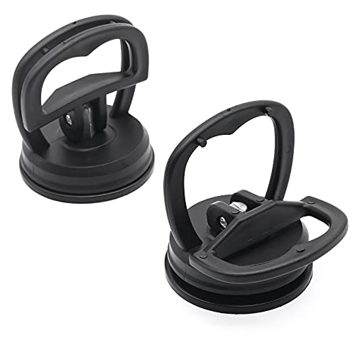 Ventosas de alta resistencia, 2 piezas de ventosa de pantalla, herramienta de reparación de iPhone Mac para computadora, herramienta de extracción de apertura de desmontaje (2,16 pulgadas, negro)