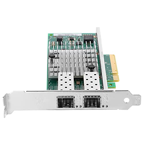 Vogzone Tarjeta de Red X520-DA2, Adaptador 10GbE 2X SFP+ PCIe 2.0 x8 NIC con Intel 82599ES, Compatible con Windows y Linux miniatura 3