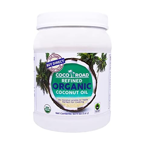 Coco Road Organic & Fair Trade RBD Coconut Oil (54 Fl Oz) Cover