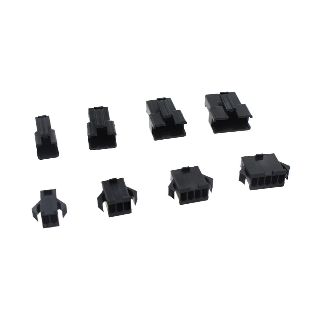 200 Stück 2,54 mm Pitch 2/3/4/5-polige Steckverbinder, Stecker und Buchse, Steckergehäuse, Stiftverbinder, Crimpklemmen-Adapter