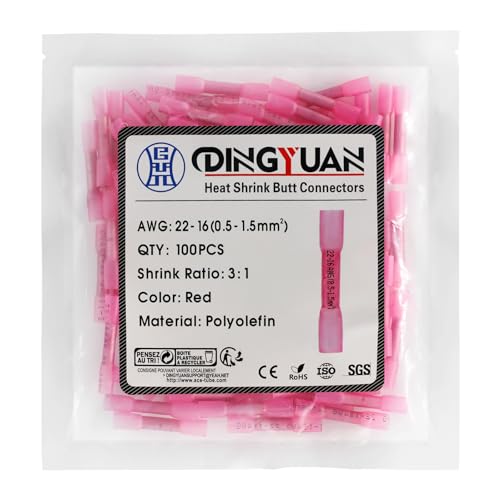 DINGYUAN MkobgC[RlN^[ - 100 22-18 AWG bh h & ≏dRlN^ {[gAgbNAԗp}O[hC[[qp