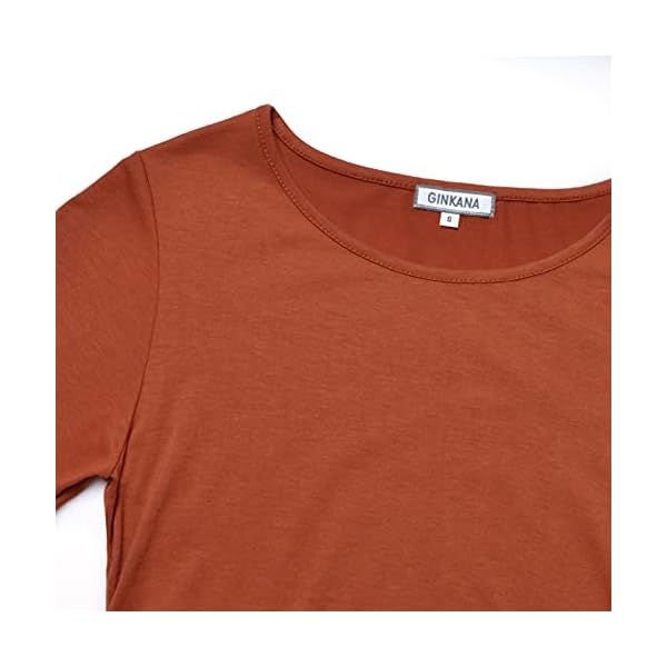 GINKANA Damen Baseball Rundhals Blume Raglanärmel Schwangerschaft T-Shirt Top Schwangerschaft Shirt – Bild 4