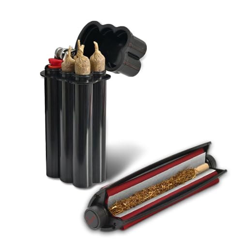 LHTHT Drehmaschine konisch,Cigarette Rolling Machine,Drehmaschine Rote Matten,Kommt mit joint hülle,Hält perfekt 4 110-mm-Zigarettenpapiere und Feuerzeuge.Cigarette machine