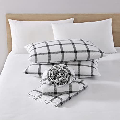 Image of Eddie Bauer - King Sheets, Cotton Flannel Bedding Set, Brushed For Extra Softness, Cozy Home Decor (Bunkhouse Plaid, King)