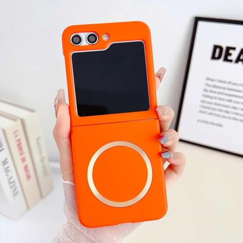 Coque Z Flip 4 antichoc orange protection rigide et étui de téléphone