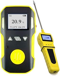 FORENSICS DETECTORS FD - OXYGEN O2 Detector Analyzer + PUMP with Probe by FORENSICS - USA NIST Calibrated - USB Recharge - Sound, Light and Vibration Alarms - 0-30% O2 -