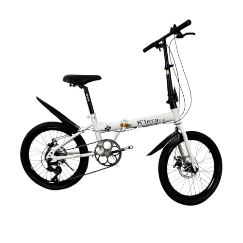Bicicleta Dobrável Aro 20 7v Freio Disco K'tera Lite (Branco)