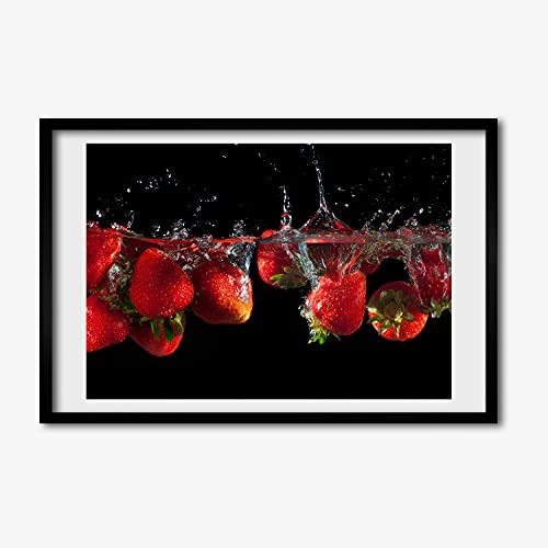 Cadre photo affiche 60x40 tableau moderne en bois MDF décoration murale salon cuisine