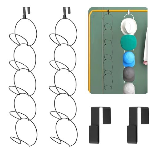 Pizsieat 10 Pezzi Porta Cappelli da Parete,Porta Cappelli da Armadio Porta Xappelli Supporto da Parete in Metallo Supporto per Sciarpe, Borse, Asciugamani, Ravatte (Nero) Pizsieat 10 Pezzi Porta Cappelli da Parete,Porta Cappelli da Armadio Porta Xappelli Supporto da Parete in Metallo Supporto per Sciarpe, Borse, Asciugamani, Ravatte (Nero)