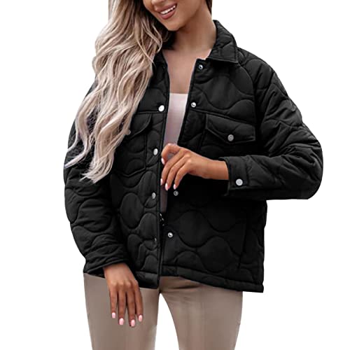 Veste en coton pour femme longue et boutonnée contre le froid de l'automne