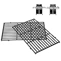 QuliMetal 19.5" Cooking Grates for Weber Genesis 300 Series, Genesis E310 E320 E330 S310 S320 S330, Polished Porcelain Grill Grates Replacement for Weber 7524 7528