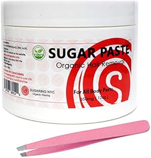 Sugaring Paste for Home use - Bikini, Brazilian, Legs, Arms, Chest, Back + Tweezer