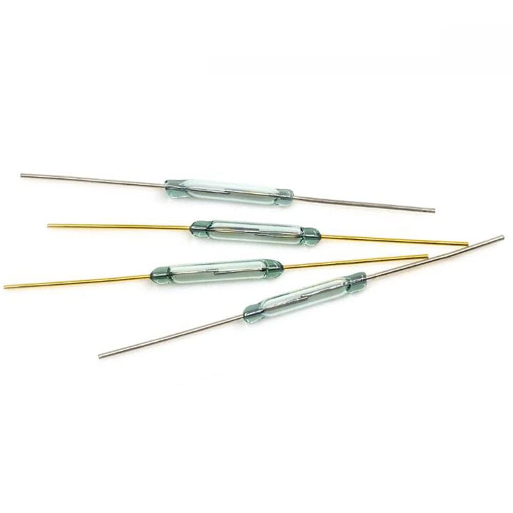 GTIWUNG 15PCS 2.5 x 14mm Interruttore Reed, Magnetico Reed Interruttore, Normalmente Aperto (N/O) interruttore magnetico a induzione elettromagnetica