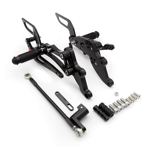 Repose-pieds réglable Aprilia RS125 2025 pédale moto CNC noir pour ensemble arrière rigide