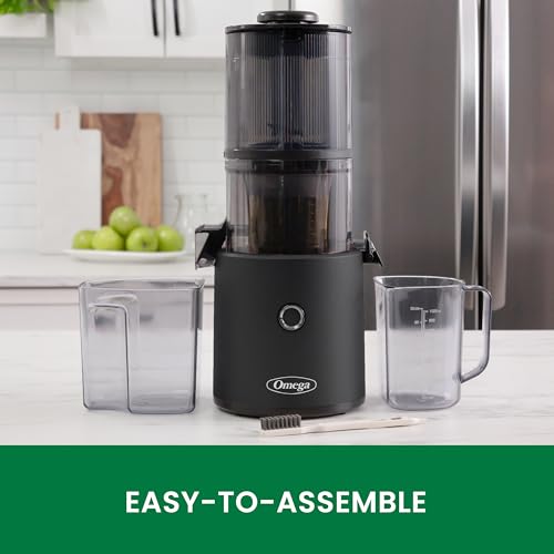 Omega Effortless Batch Cold Press Juicer - Hands Free Vegetable and Fruit Masticating Juicer Machine with 68-oz. capacity, Extra Large Hopper No-Prep whole recipe juicing, Easy Clean, 150-Watts, Black by Omega - Image 3