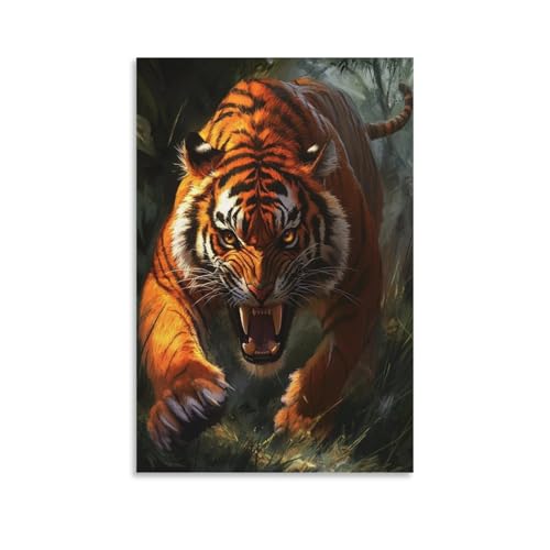 Cuadros decoracion pintura tigre poster impresiones lienzo duradero