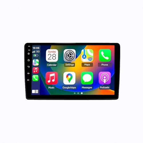 Radio coche con CarPlay y Android Auto, pantalla táctil 2 DIN para Dodge RAM 13-19