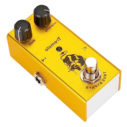 Pédale trémolo guitare électrique SECFOU bypass simulation ampli tube effet modulation