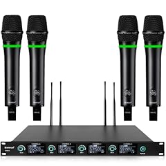 Rechargeable 4 Channel wireless microphone system