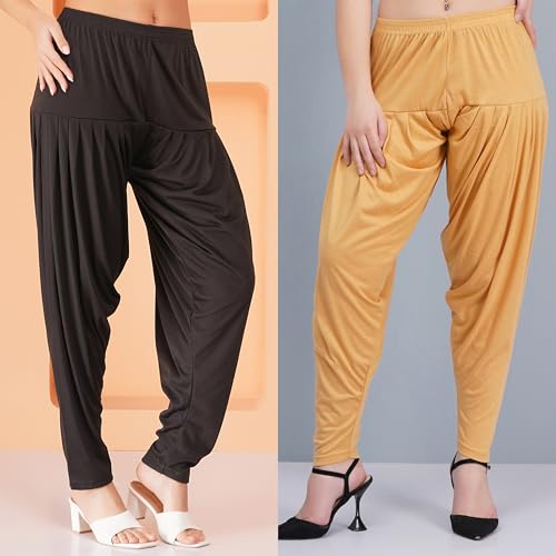 Image of Buy That Trendz Patiala Pant for Women Viscose Relaxed Fit Dhoti Patiyala Salwar Harem Style Bottom Pants