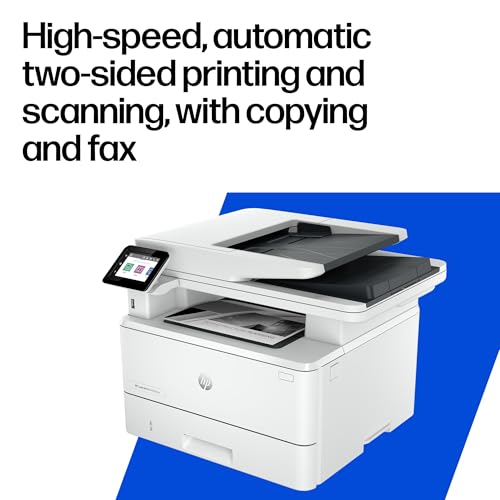 HP Laserjet Pro MFP 4102fdw Laser Printer | Black and White | For Small Medium Business | Print, Copy, Scan, Fax | ADF | 2-Sided Printing | Dual-Band Wi-Fi | Ethernet - Image 3
