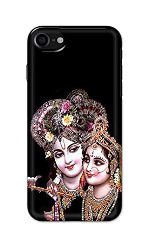 Image of PRINTFIDAA� Printed Hard Back Cover Case for Apple iPhone 7 | iPhone 8 | iPhone SE 2020 | SE2 2020 | iPhone SE3 2022 Back Cover (Radha Krishna) -2808