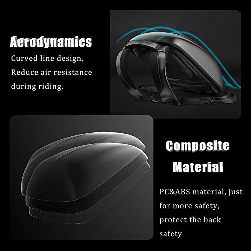 Rockrooster Streamlined Backpack Helmet Cycling Bag, Apus, Computer Bag, Motorcycle Backpack, Anti Theft, Waterproof, Hard Shell Shaping Bag- A1-Bk Large #TOP4