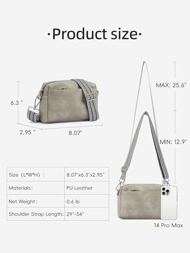 Image of WESTBRONCO Small Crossbody Bags for Women, Shoulder Handbags, Satchel Purse with Adjustable Strap