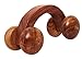 Special valentine day Present, Wooden Massager, Handheld Body Calf massager, Acupressure Roller massager, Pain Relief Plane Ring Two Sided Masager, Massagers for Muscles Handheld, 6 Inch
