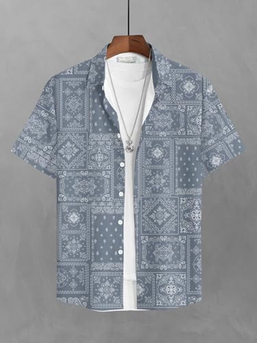 Image of BULLMER Trendy Regular Fit Printed Causal Shirt for Men - Pack of 1
