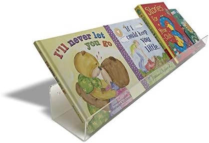 Estantería flotante de acrílico transparente de 36 pulgadas, estantería para niños, estante invisible para especias, juego de 2 estantes