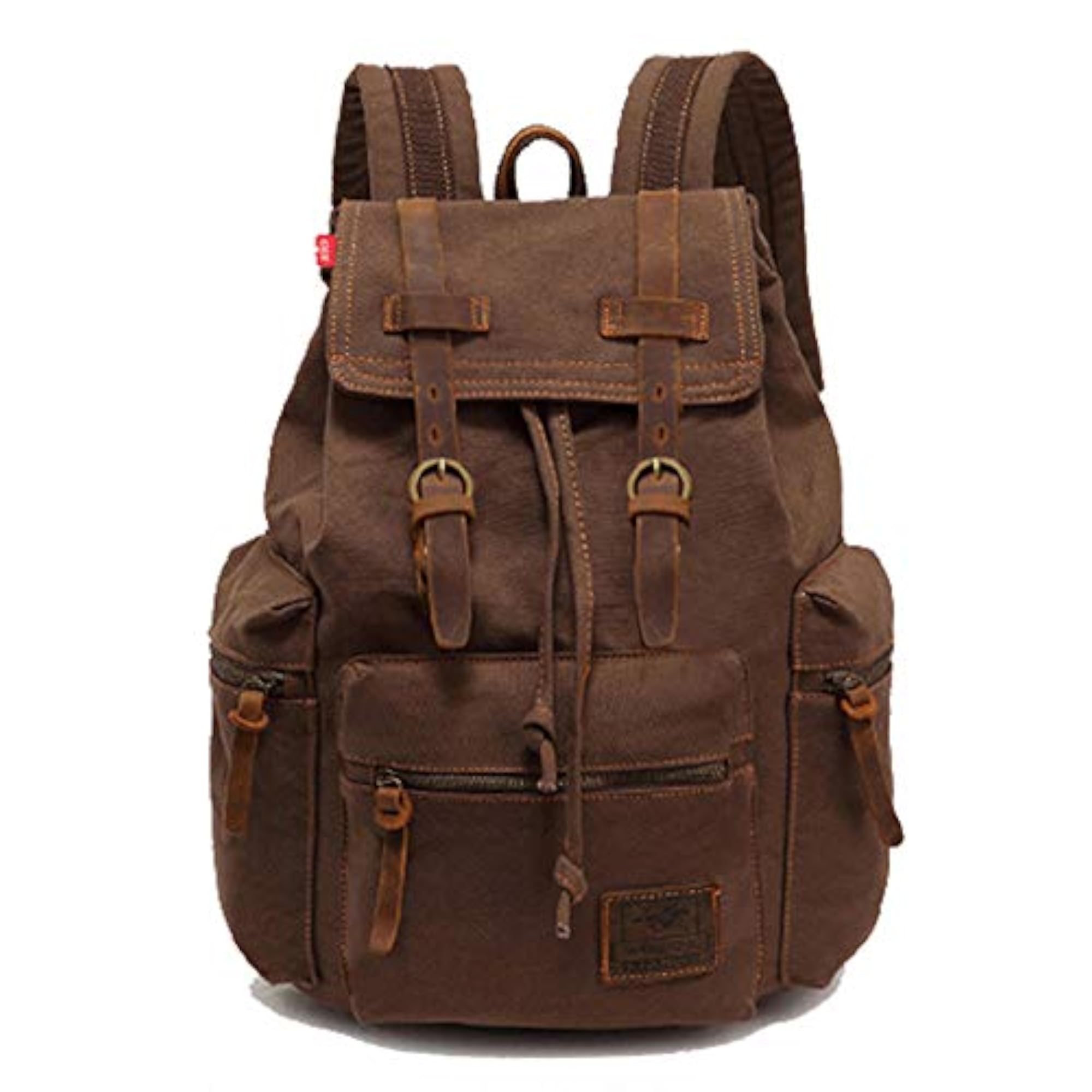 FDHFLY Vintage Canvas Backpack for Men