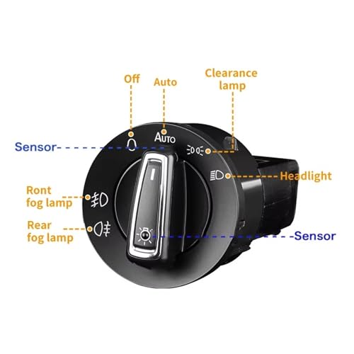 Interruptor luz faros Skoda Octavia 3 MK3 5E Scout 2013-2019 automático 3