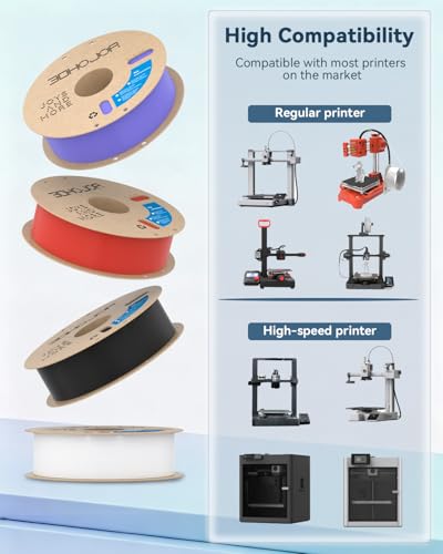Image of 3DHoJor PLA Filament 1.75mm,3D Printer Filament,1kg Cardboard Spool (2.2lbs),Dimensional Accuracy + /- 0.03 mm,Vacuum Packaging Odor Free Clog Free Fit Most 3D FDM Printer,Periwinkle Blue