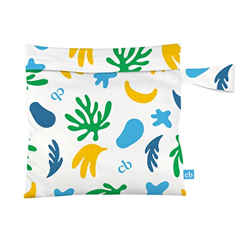 Charlie Banana Cloth Diapering Kit, includes One Leaf Reusable Diaper for Babies 0-36 months, 32ct Disposable Insert, 10ct Reusable Wipes, One Rectangular Diaper Tote Bag for Wet or Dry diapers