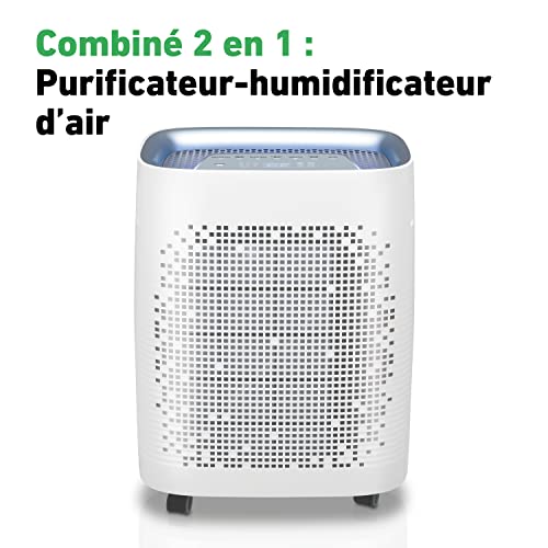 IDEAL AP35H - Combiné 2en1 pour purifier et humidifier l'air ambiant dans des pièces de 45m² | Filtres HEPA et antiodeurs contre les particules fines, pollens, allergènes, bactéries - Pour la maison – Image 5