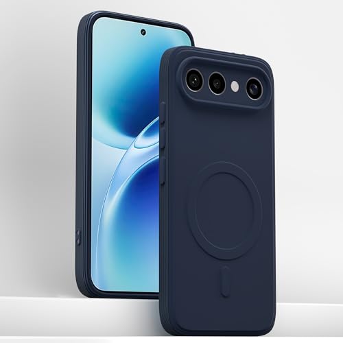Image of Pikkme Back Cover for Vivo X300 FE 5G Soft Matte Silicone Mag-Safe Design (Mag-Safe Not Support) Camera Protection | Slim Fit Bumper Cover (Blue)