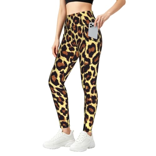 Pantalones de yoga que no se transparentan mallas elásticas con jirafa