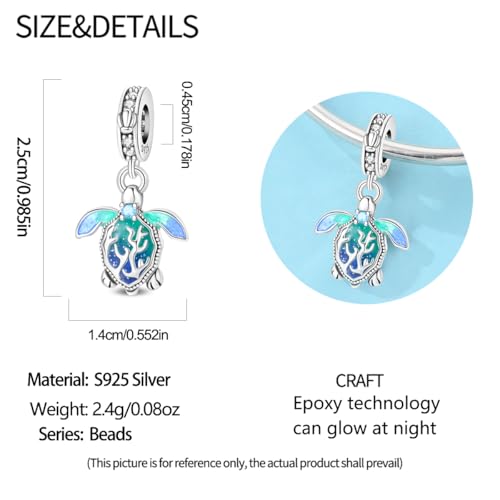 Image of 925 Sterling Silver Charms,Hypoallergenic Beads,Compatible with Pandora Bracelets and Necklaces,Women Holiday Gift Pendants